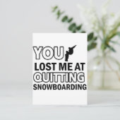 Design voor het instappen van wollen sneeuwboten briefkaart (Staand voorkant)