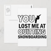 Design voor het instappen van wollen sneeuwboten briefkaart (Voorkant / Achterkant)
