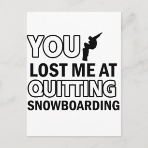 Design voor het instappen van wollen sneeuwboten briefkaart
