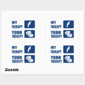 Design voor het instappen van wollen sneeuwboten rechthoekige sticker (Vel)