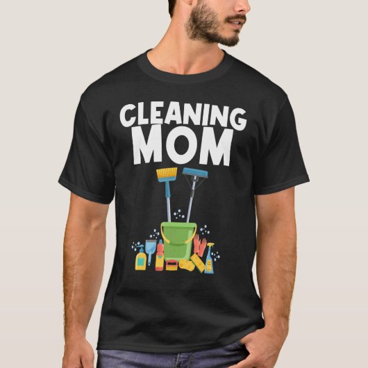 Design voor het schoonmaken van mams t-shirt (Voorkant)