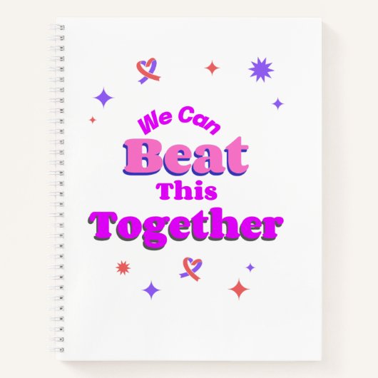 design voor het verslaan van borstkanker notitieboek (Voorkant)