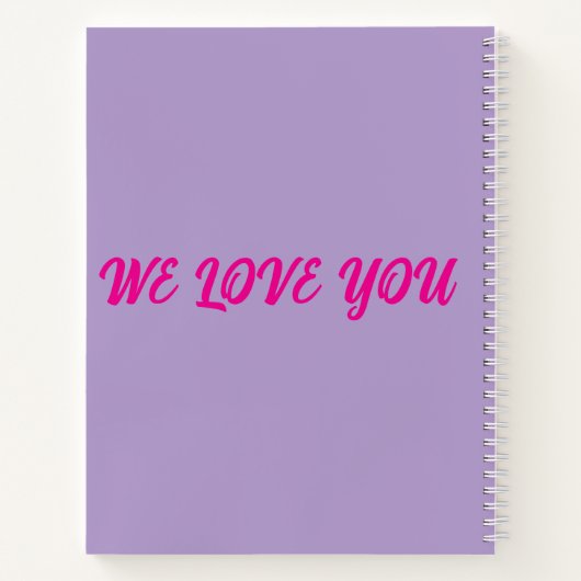 design voor het verslaan van borstkanker notitieboek (Achterkant)