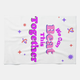 design voor het verslaan van borstkanker theedoek