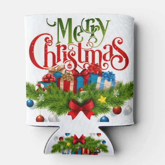 Design voor kerstmis blikjeskoeler (Achterkant)