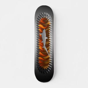 Design voor kettinghaaienschaarplaat persoonlijk skateboard