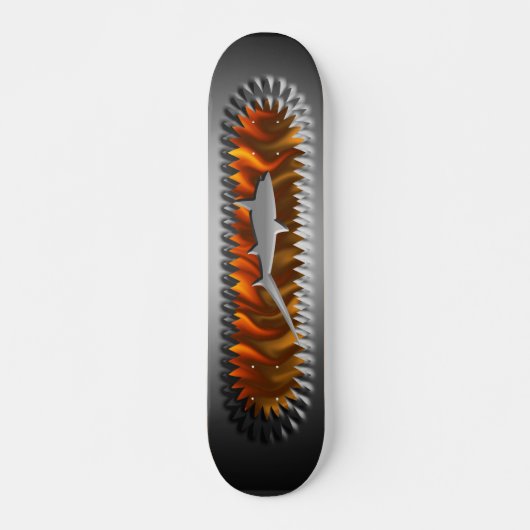 Design voor kettinghaaienschaarplaat persoonlijk skateboard (Voorkant)