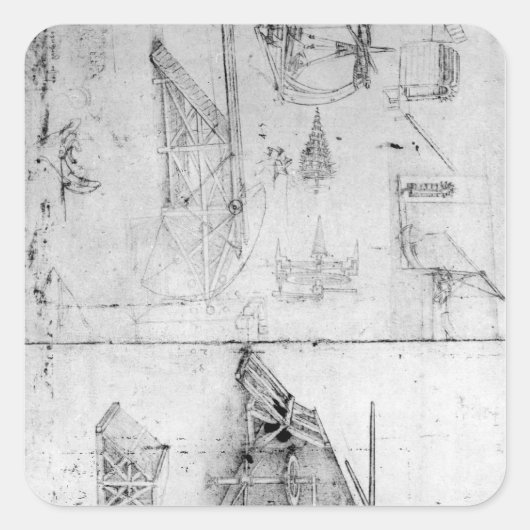 Design voor machines, fol. 394 v vierkante sticker (Voorkant)