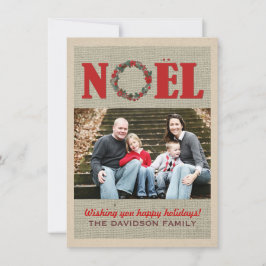 Design voor moderne kerstfotokaarten feestdagenkaart