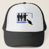 Design voor splitsen en scheiden trucker pet (Voorkant)