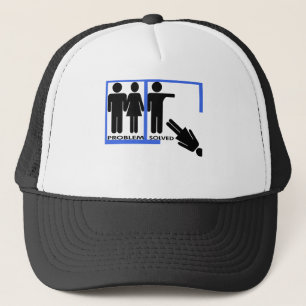 Design voor splitsen en scheiden trucker pet