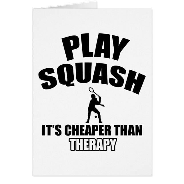 Design voor Squash-speler (Voorkant)
