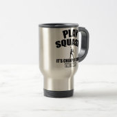 Design voor Squash-speler Reisbeker (Voorkant rechts)