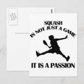 Design voor Squash-sport Briefkaart (Voorkant / Achterkant)