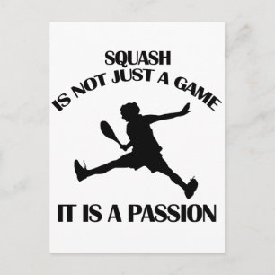 Design voor Squash-sport Briefkaart