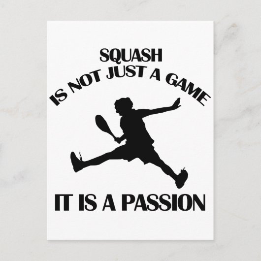 Design voor Squash-sport Briefkaart (Voorkant)