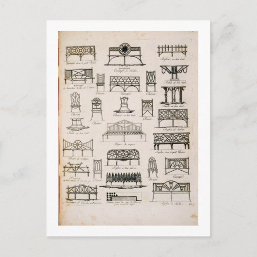 Design voor tuinzittenden, van 'A Compendium of Dr Briefkaart (Voorkant)