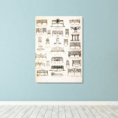 Design voor tuinzittenden, van 'A Compendium of Dr Canvas Afdruk (Insitu (Houten vloer))