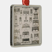 Design voor tuinzittenden, van 'A Compendium of Dr Metalen Ornament (Rechts)