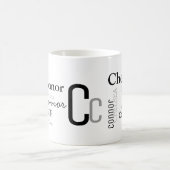 Design voor typografie personaliseren koffiemok (Center)