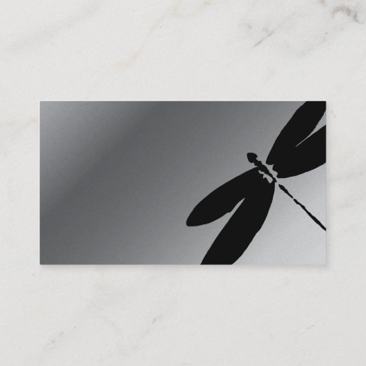 Design voor Visitekaartje met zwarte en zilveren d (Achterkant)