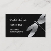 Design voor Visitekaartje met zwarte en zilveren d (Voorkant)