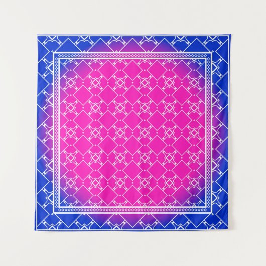 Design with abstract hand drawn geometric pattern wandkleed (Voorkant (horizontaal))