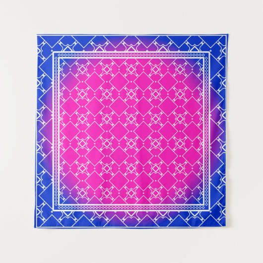 Design with abstract hand drawn geometric pattern  wandkleed (Voorkant)