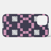 Design with manual hatching. Ethnic boho ornament. Case-Mate iPhone Case (Achterkant (horizontaal))