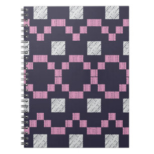 Design with manual hatching. Ethnic boho ornament. Notitieboek