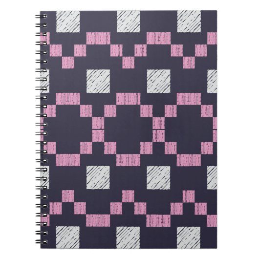 Design with manual hatching. Ethnic boho ornament. Notitieboek (Voorkant)