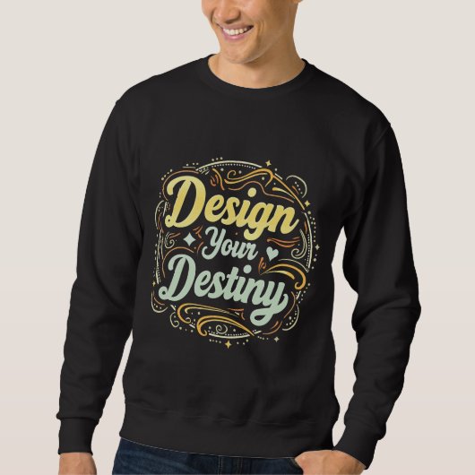 "Design your Destiny" Typografie T-shirt (Voorkant)