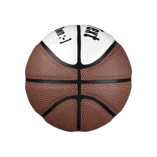 Design Your Ewn :-) - Aangepaste Mini Basketball Basketbal (Rechts)