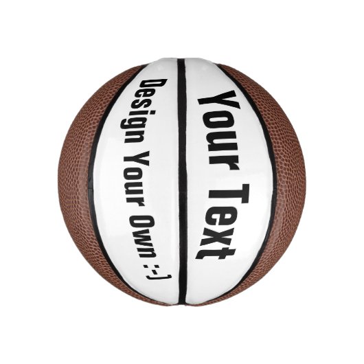 Design Your Ewn :-) - Aangepaste Mini Basketball Basketbal (Verticaal)