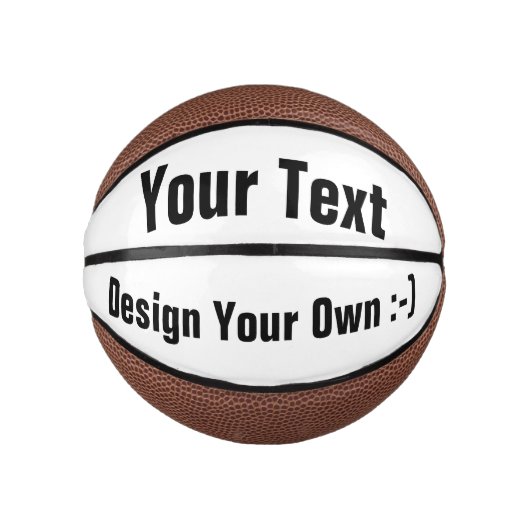 Design Your Ewn :-) - Aangepaste Mini Basketball Basketbal (Voorkant)