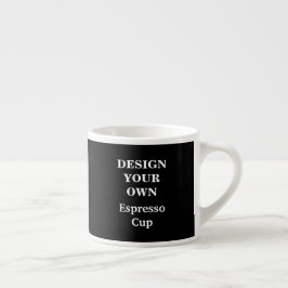 Design Your Ewn Espresso Cup - Black Kop