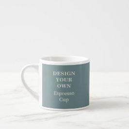 Design Your Ewn Espresso Cup - Blauwgroen Espresso Kop