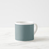 Design Your Ewn Espresso Cup - Blauwgroen Kop (Voorkant rechts)