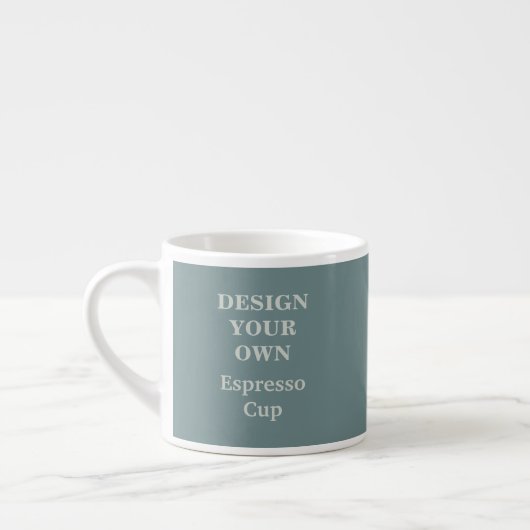 Design Your Ewn Espresso Cup - Blauwgroen Kop (Links)