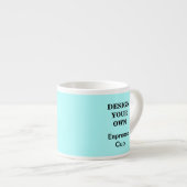 Design Your Ewn Espresso Cup - Light Blue Espresso Kop (Voorkant rechts)
