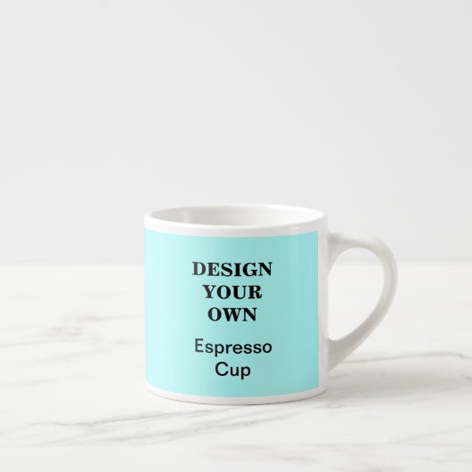 Design Your Ewn Espresso Cup - Light Blue Espresso Kop (Rechts)