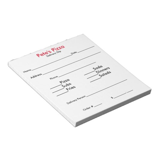 "Design-Your-Ewn"-ordeschuiven Notitieblok (Schuin)