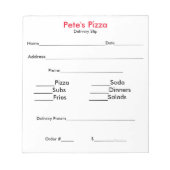 "Design-Your-Ewn"-ordeschuiven Notitieblok (Voorkant)