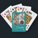 Design Your Own 4 Photo Personalized Name Pokerkaarten<br><div class="desc">Unleash your creativity with our Design Your Own 4 Photo Personalized Name Poker Cards! These custom playing cards allow you to upload and showcase four of your favorite photos, making game night even more special and memorable. Perfect for poker enthusiasts, family gatherings, or as a unique gift for any occasion,...</div>