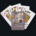 Design Your Own 4 Photo Personalized Name Pokerkaarten<br><div class="desc">Unleash your creativity with our Design Your Own 4 Photo Personalized Name Poker Cards! These custom playing cards allow you to upload and showcase four of your favorite photos, making game night even more special and memorable. Perfect for poker enthusiasts, family gatherings, or as a unique gift for any occasion,...</div>