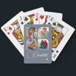 Design Your Own 4 Photo Personalized Name Pokerkaarten<br><div class="desc">Unleash your creativity with our Design Your Own 4 Photo Personalized Name Poker Cards! These custom playing cards allow you to upload and showcase four of your favorite photos, making game night even more special and memorable. Perfect for poker enthusiasts, family gatherings, or as a unique gift for any occasion,...</div>