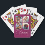 Design Your Own 4 Photo Personalized Name Pokerkaarten<br><div class="desc">Unleash your creativity with our Design Your Own 4 Photo Personalized Name Poker Cards! These custom playing cards allow you to upload and showcase four of your favorite photos, making game night even more special and memorable. Perfect for poker enthusiasts, family gatherings, or as a unique gift for any occasion,...</div>