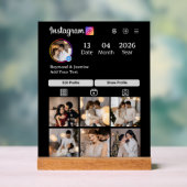 Design Your Own 7 Photo Collage Acryl Bord (Neutraal)