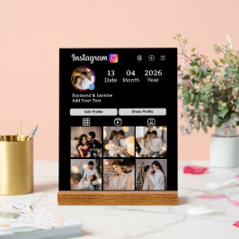 Design Your Own 7 Photo Collage Acryl Bord