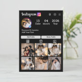 Design Your Own 7 Photo Collage Bedankkaart (Staand voorkant)